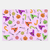Halloween Candy Pumpkin & Hexenhut Geschenkpapier Set (Vorderseite 3)
