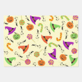 Halloween Candy Pumpkin & Hexenhut Geschenkpapier Set (Vorderseite 2)