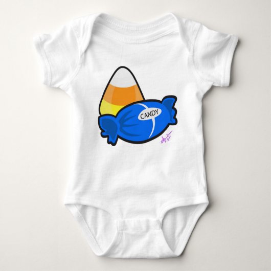 Halloween Candy Säugling Strampler (Vorderseite)