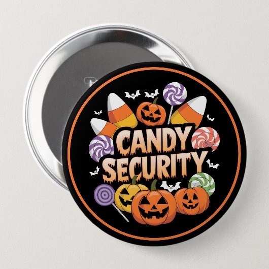 Halloween Candy Security Button (Vorne & Hinten)