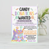 Halloween Candy Spende Feiertagskarte (Stehend Vorderseite)