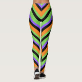 Halloween Candy Swirl Black Leggings (Rückseite)