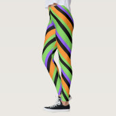 Halloween Candy Swirl Black Leggings (Links)