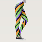 Halloween Candy Swirl Black Leggings (Rechts)