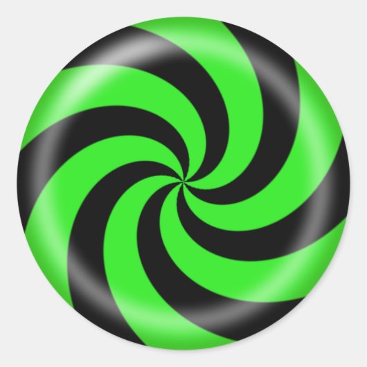 Halloween Candy Swirl Sticker (Vorderseite)