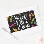 Halloween Candy Trick or Treat Rechteckiger Aufkleber (Umschlag)