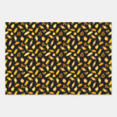 Halloween Candy Trio Gift Wrap Geschenkpapier Set (Vorderseite)