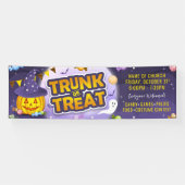 Halloween Candy Trunk oder Leckerei Niedlich Pumpk Banner (Horizontal)