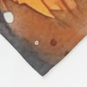 Halloween Cane Corso mit Pumpkins Beängstigend Fleecedecke (Ecke)