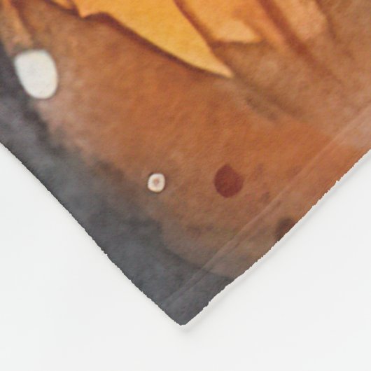 Halloween Cane Corso mit Pumpkins Beängstigend Fleecedecke (Ecke)