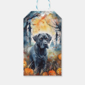 Halloween Cane Corso mit Pumpkins Beängstigend Geschenkanhänger (Vorderseite)