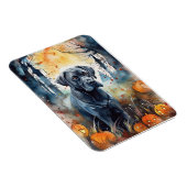 Halloween Cane Corso mit Pumpkins Beängstigend Magnet (Rechte Seite)