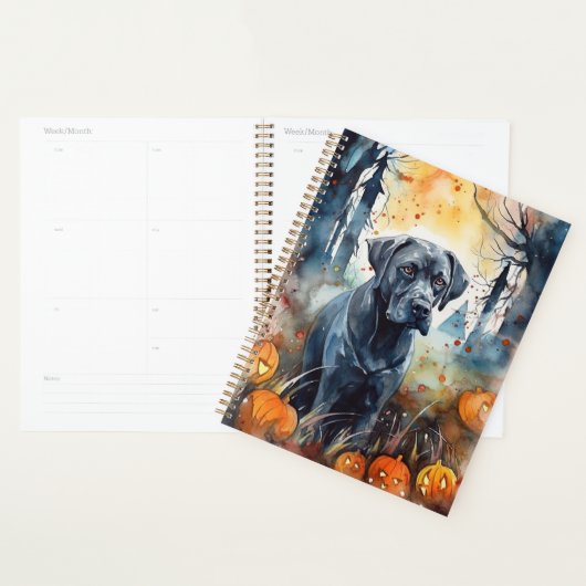 Halloween Cane Corso mit Pumpkins Beängstigend Planer (Anzeige)