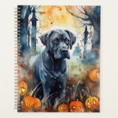 Halloween Cane Corso mit Pumpkins Beängstigend Planer (Vorderseite)