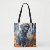 Halloween Cane Corso mit Pumpkins Beängstigend Tasche (Vorderseite)
