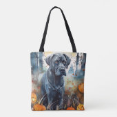 Halloween Cane Corso mit Pumpkins Beängstigend Tasche (Rückseite)