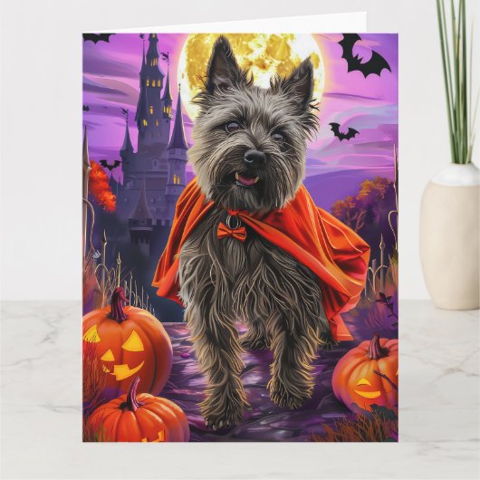 Halloween Cane Corso Vampire Pumpkins Beängstigend Karte (Vorderseite)