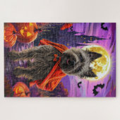 Halloween Cane Corso Vampire Pumpkins Beängstigend Puzzle (Horizontal)
