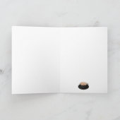 Halloween Cappuccino Art Jack-o-Laterne Karte (Innenseite)