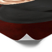 Halloween Cappuccino Art Jack-o-Laterne Poster (Ecke)