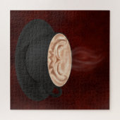 Halloween Cappuccino Art Jack-o-Laterne Puzzle (Horizontal)