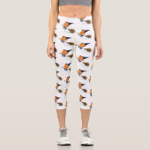 Halloween Capri Leggings Hexenkürbis (Vorderseite)
