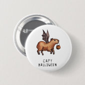 Halloween Capybara Button (Vorne & Hinten)