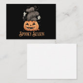 Halloween Capybara Mitteilungskarte (Vorne/Hinten)