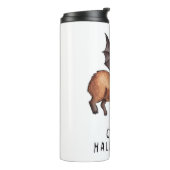 Halloween Capybara Thermosbecher (Nach links gedreht)