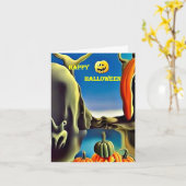 Halloween Card 5 Karte (Gelbe Blume)