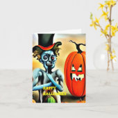 Halloween Card 9 Karte (Gelbe Blume)