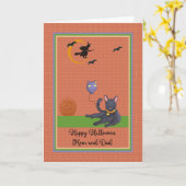 Halloween Card aus der Heimkatze Karte (Gelbe Blume)