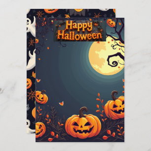 halloween card einladung