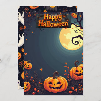 halloween card einladung