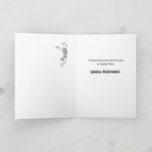 Halloween Card für Boss, Skelettknochen-Spaß Karte (Innenseite)