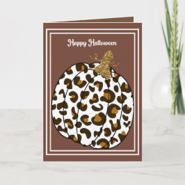 Halloween Card für Familie mit Pumpkin Dankeskarte