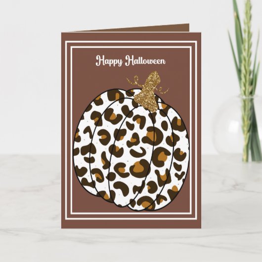 Halloween Card für Familie mit Pumpkin Dankeskarte (Vorderseite)