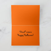 Halloween Card für Kinder Karte (Innenseite)