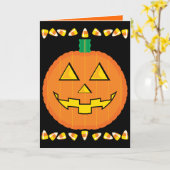 Halloween Card für Kinder Karte (Gelbe Blume)