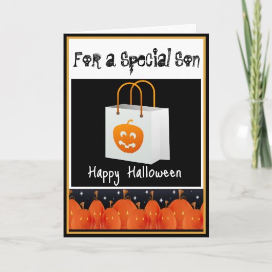 Halloween Card für Son Karte (Vorderseite)