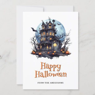 Halloween-Card für Spuk Hospiz-Fledermäuse Feiertagskarte