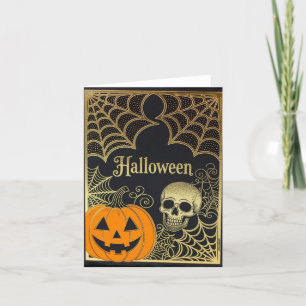 Halloween Card, glückliches Halloween, glückliches Dankeskarte