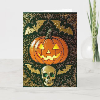 Halloween Card, glückliches Halloween, glückliches Dankeskarte