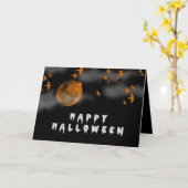 Halloween Card Karte (Gelbe Blume)