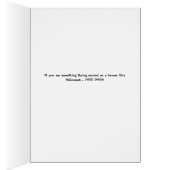 Halloween Card mit Hexe auf einem Broom Humorvoll (Innen (Rechts))