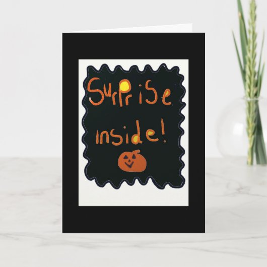 Halloween Card mit Überraschung im Inneren Karte (Vorderseite)