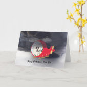 Halloween Card Pen Pal mit Hubschrauber Karte (Gelbe Blume)