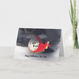 Halloween Card Pen Pal mit Hubschrauber Karte