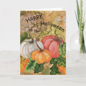 Halloween Card Pumpkins - Malerei Karte (Vorderseite)