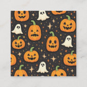 halloween card quadratische visitenkarte (Vorderseite)